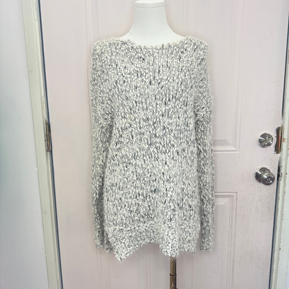 Mystree Soft Gray Knit Sweater